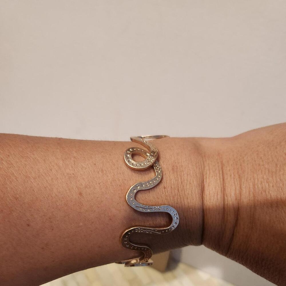Zara gold tone snake bracelet - Picture 4 of 6